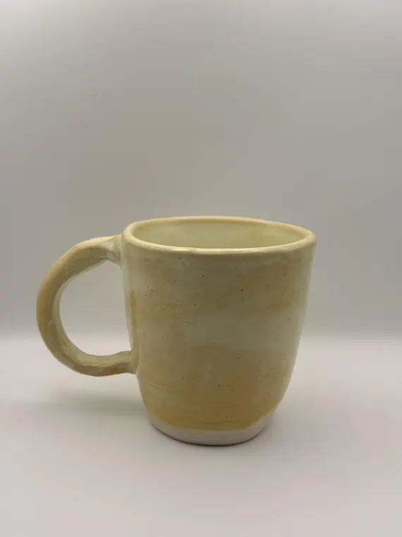 Light Yellow Handmade Mug by Jo Handmade