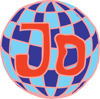 Jo Handmade logo — a segmented purple and light-blue globe with the word Jo in orange